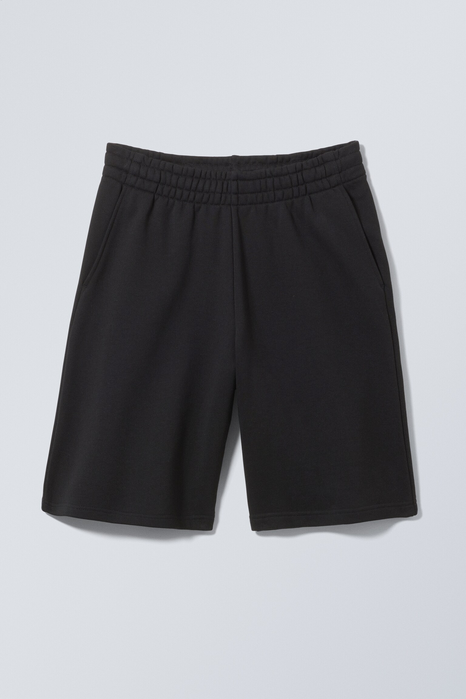 Loose Fit Terry Sweat-Shorts - Black