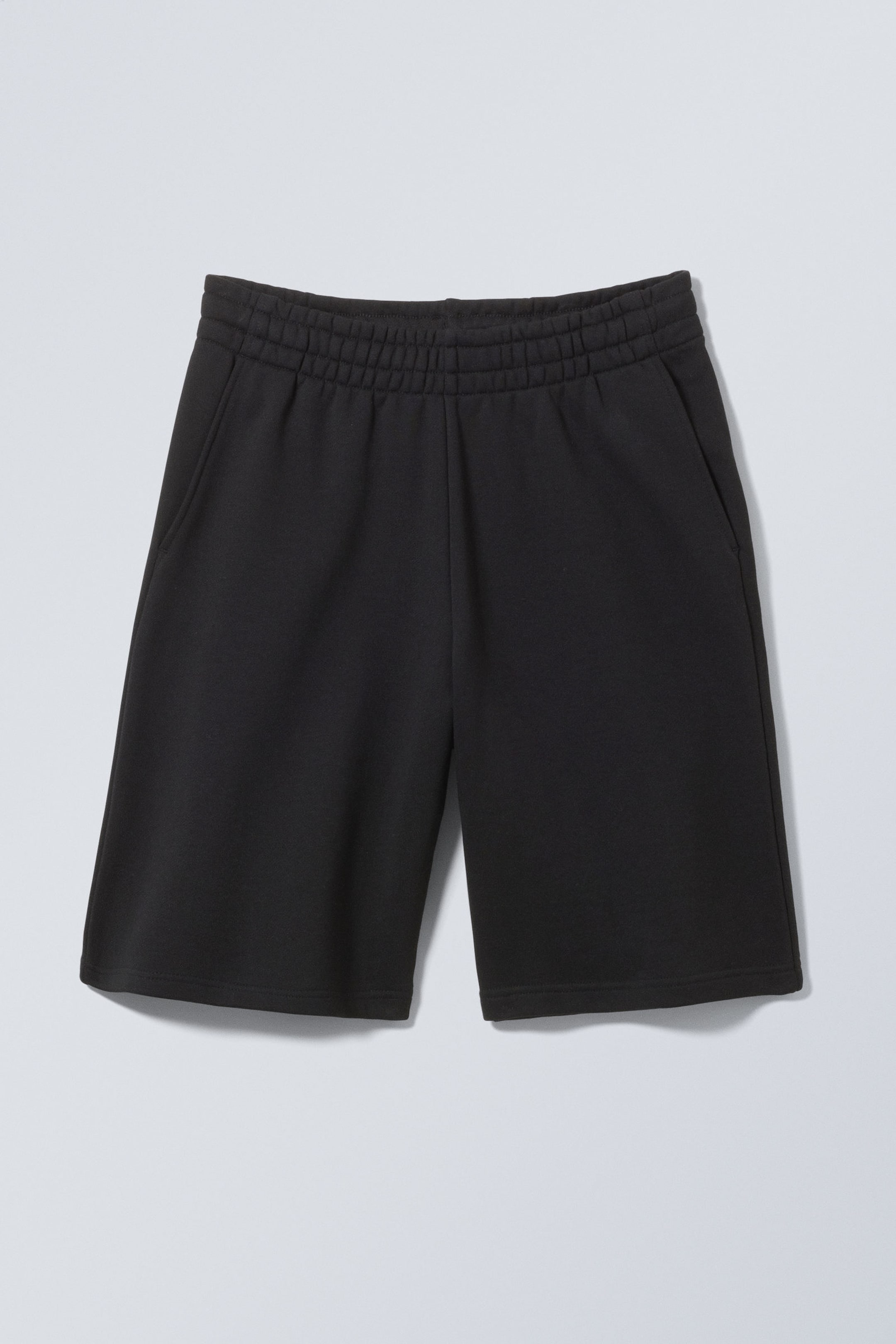 Black - Loose Fit Terry Sweat-Shorts - 0