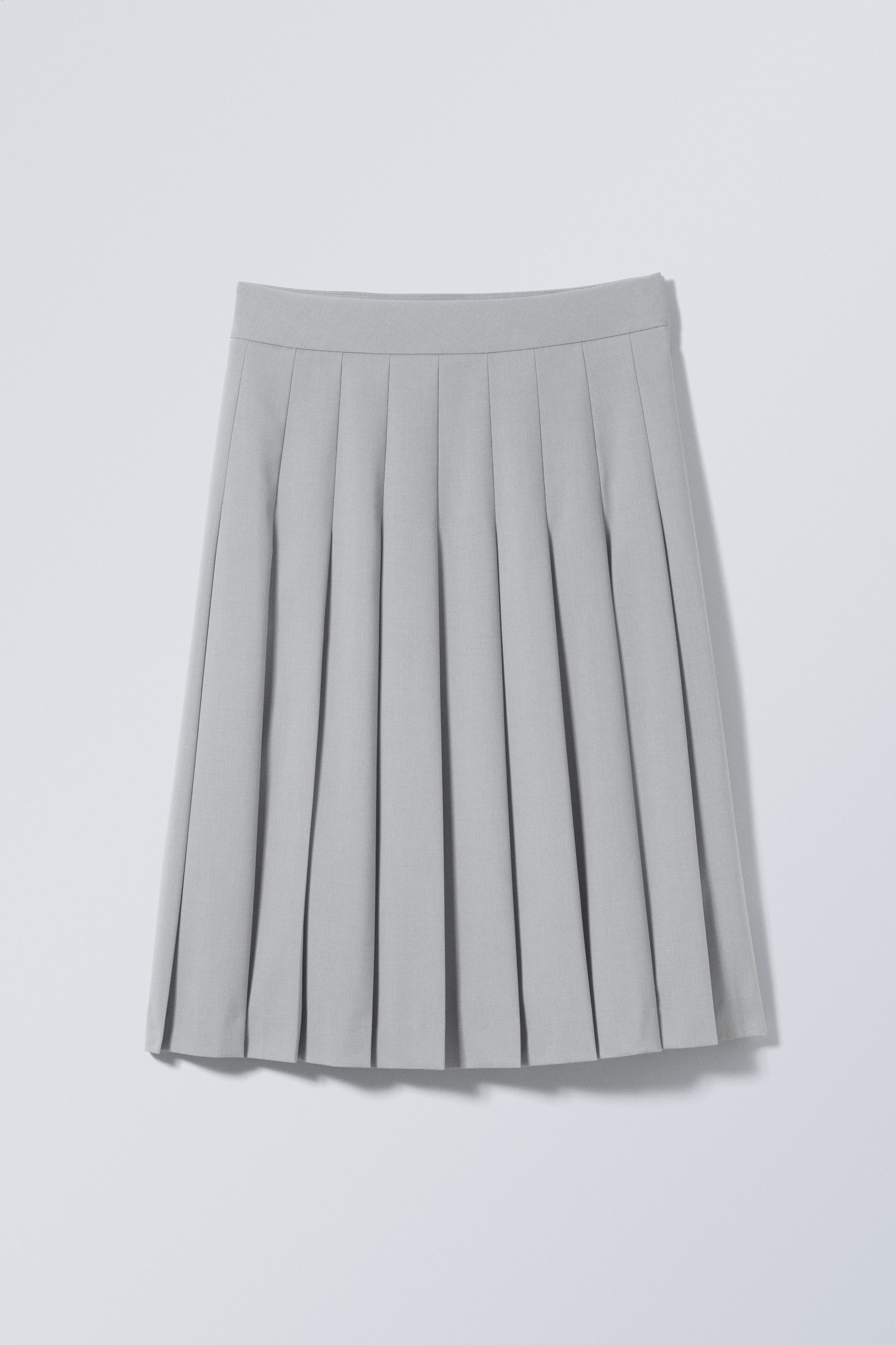 Grey - Claire Pleated Skirt - 0