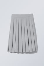 Grey - Claire Pleated Skirt - 0