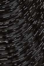 Black - Beaded Mesh Halterneck Top - 5