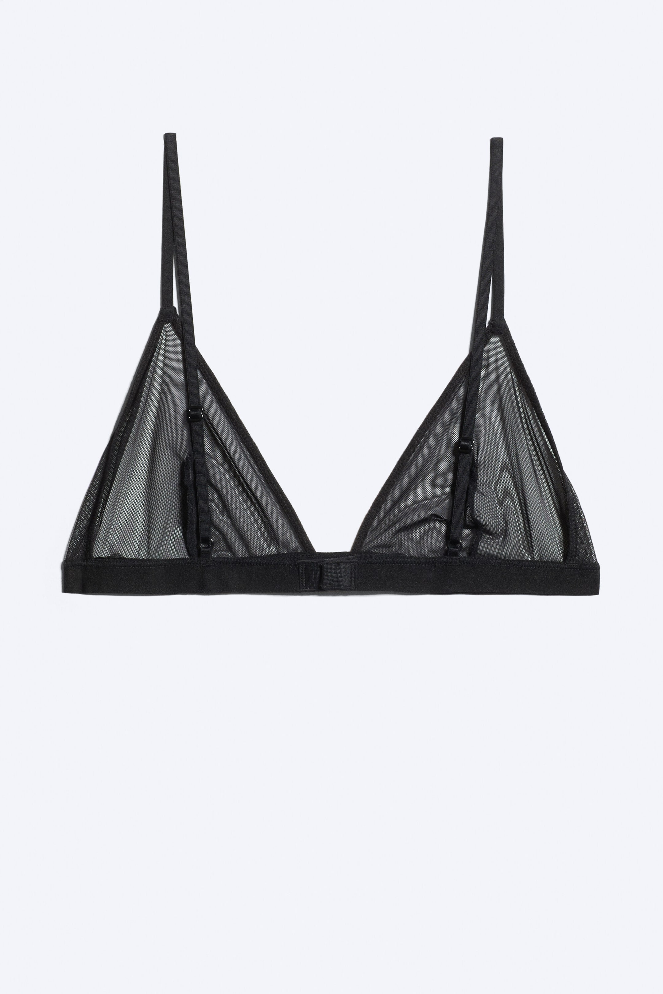 Black Mesh - Soft Triangle bra - 2