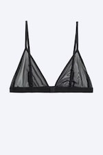 Black Mesh - Soft Triangle bra - 1