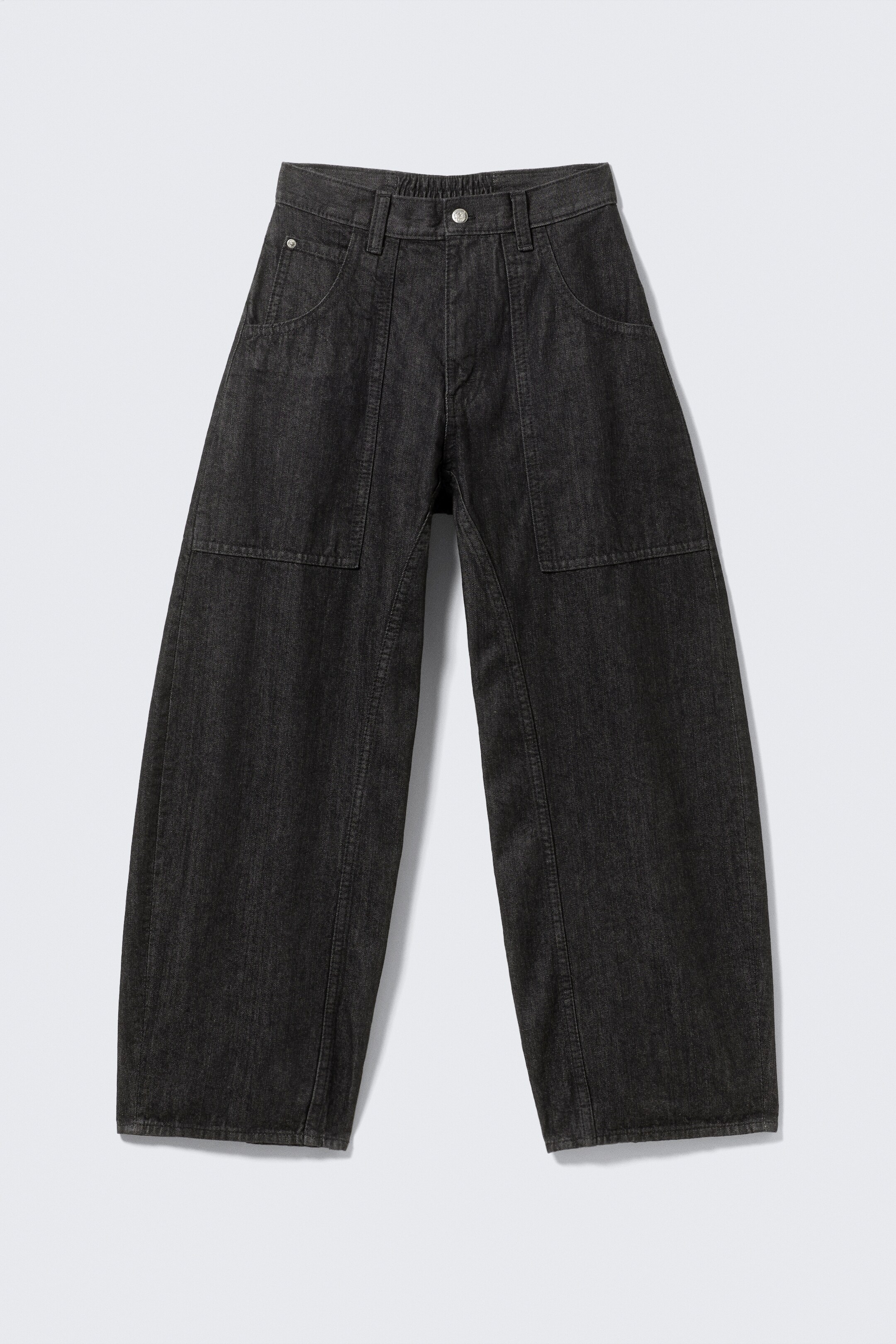 Größeres Bild ansehen: Dunno Unisex Low Rise Loose Barrel Leg Jeans - Black Rinse - Schwarz - Men | H&M DE 10