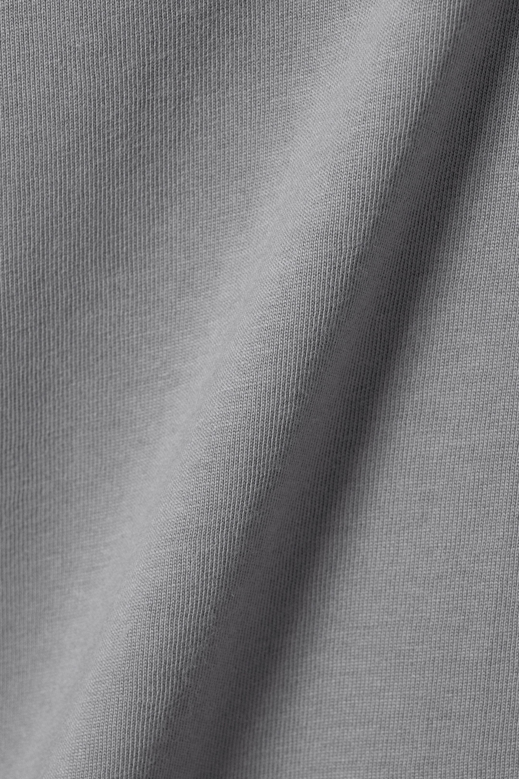 Dusty Grey - Oversized Long Sleeve T-shirt - 2
