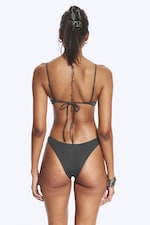 Gris foncé - Bas de bikini brésilien - 1
