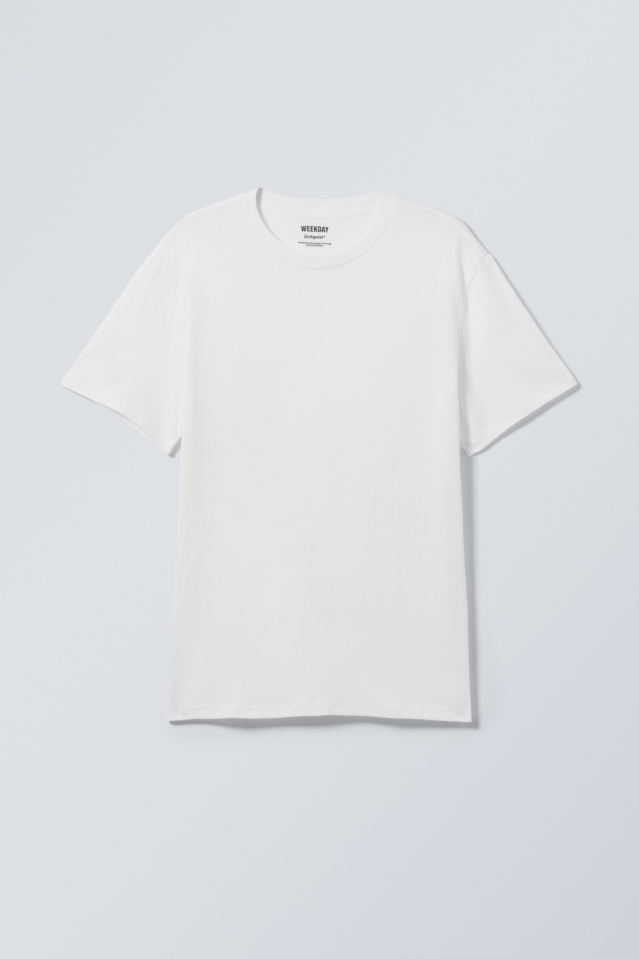 Weiß - Locker sitzendes Kurzarm-T-Shirt - 1