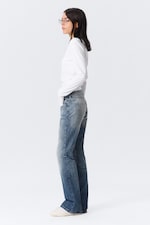 Board Blue - Medium Blue - Nova Low Rise Slim Bootcut Leg Jeans - 2