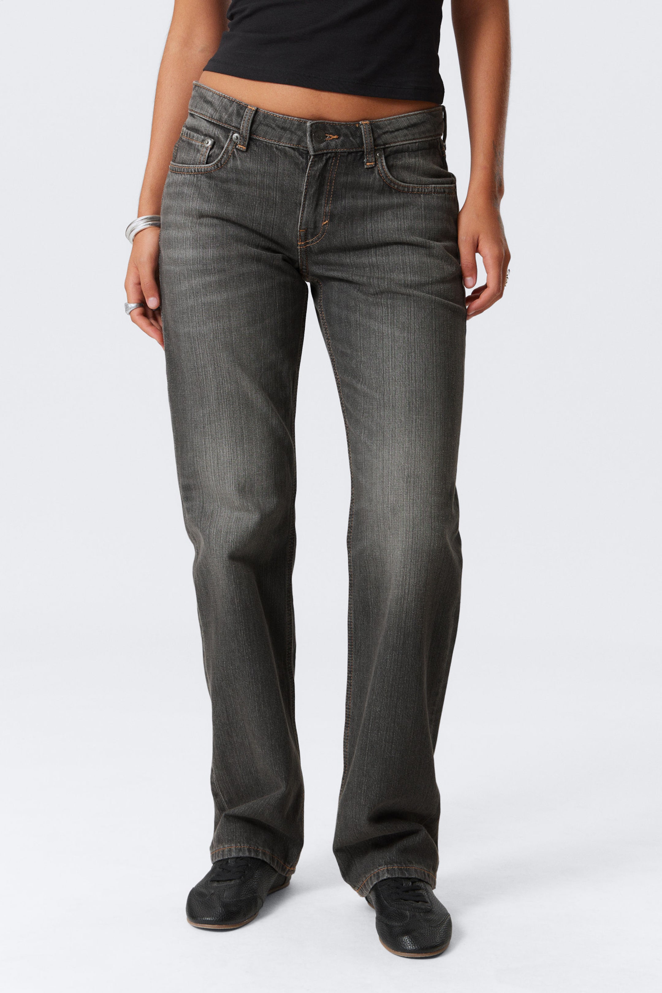#5B5C5F - Arrow Low Rise Regular Straight Leg Jeans - 2