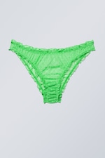 Spring green - Ruffle Brazilian Brief - 0