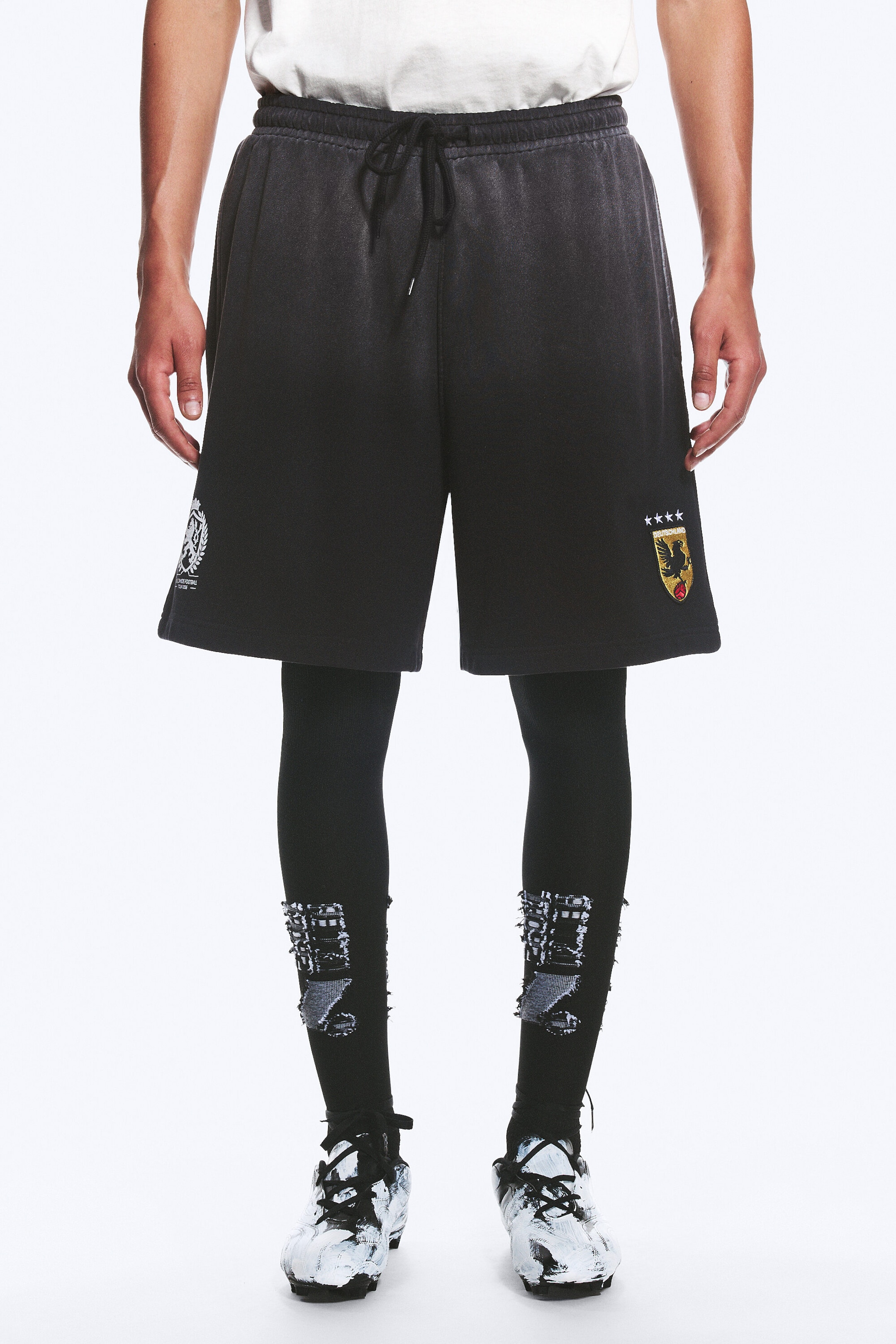 Off Black - TOFFS Relaxed Jersey Football Shorts - 2