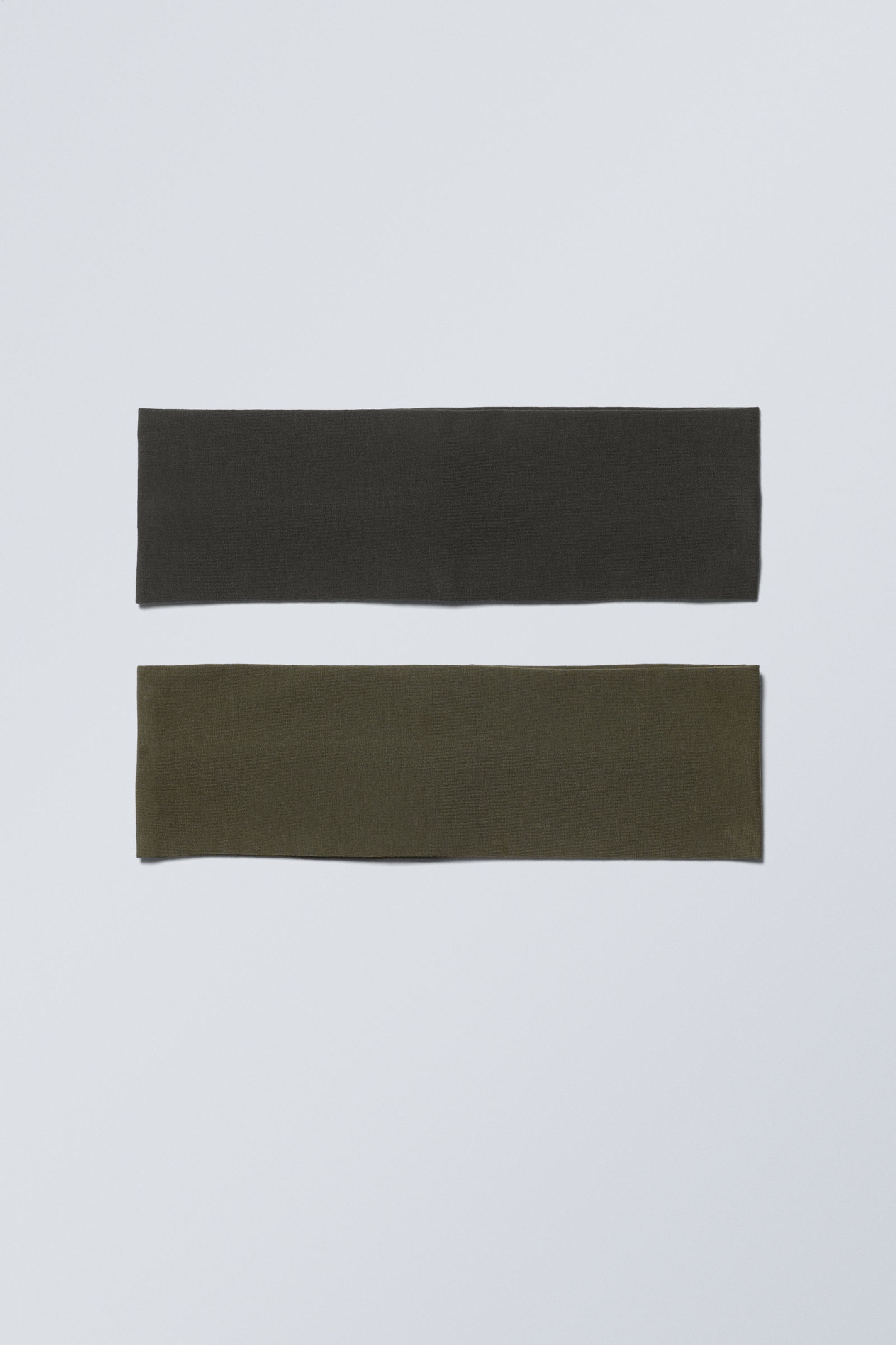Dunkles Grau & dunkles Khaki - 2er-Pack Stirnbänder