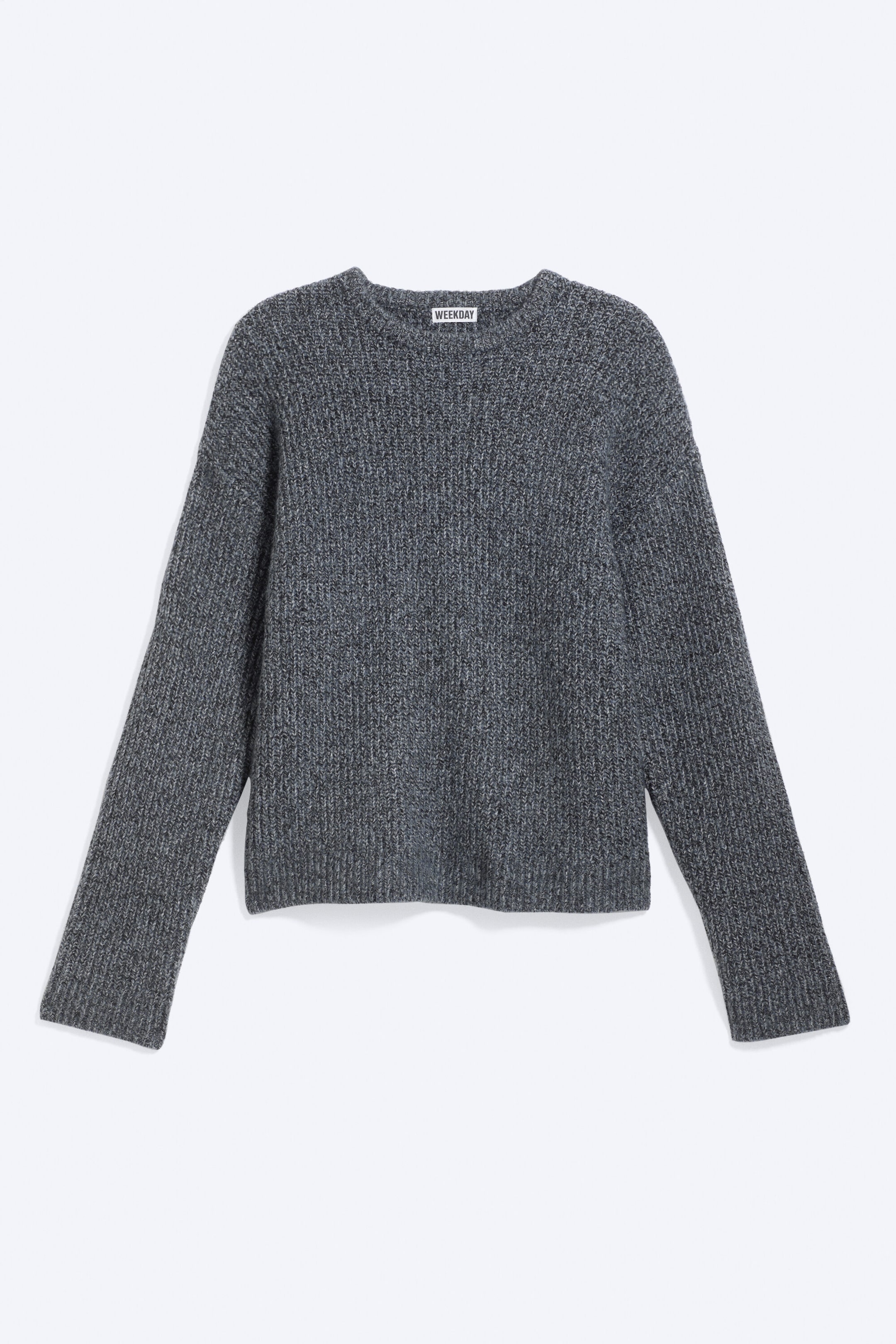 Dark Blue - Chunky knit relaxed sweater - 3