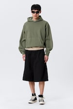 Black - Loose Fit Chino Shorts - 0