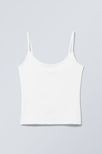 White - Fine Singlet - 0
