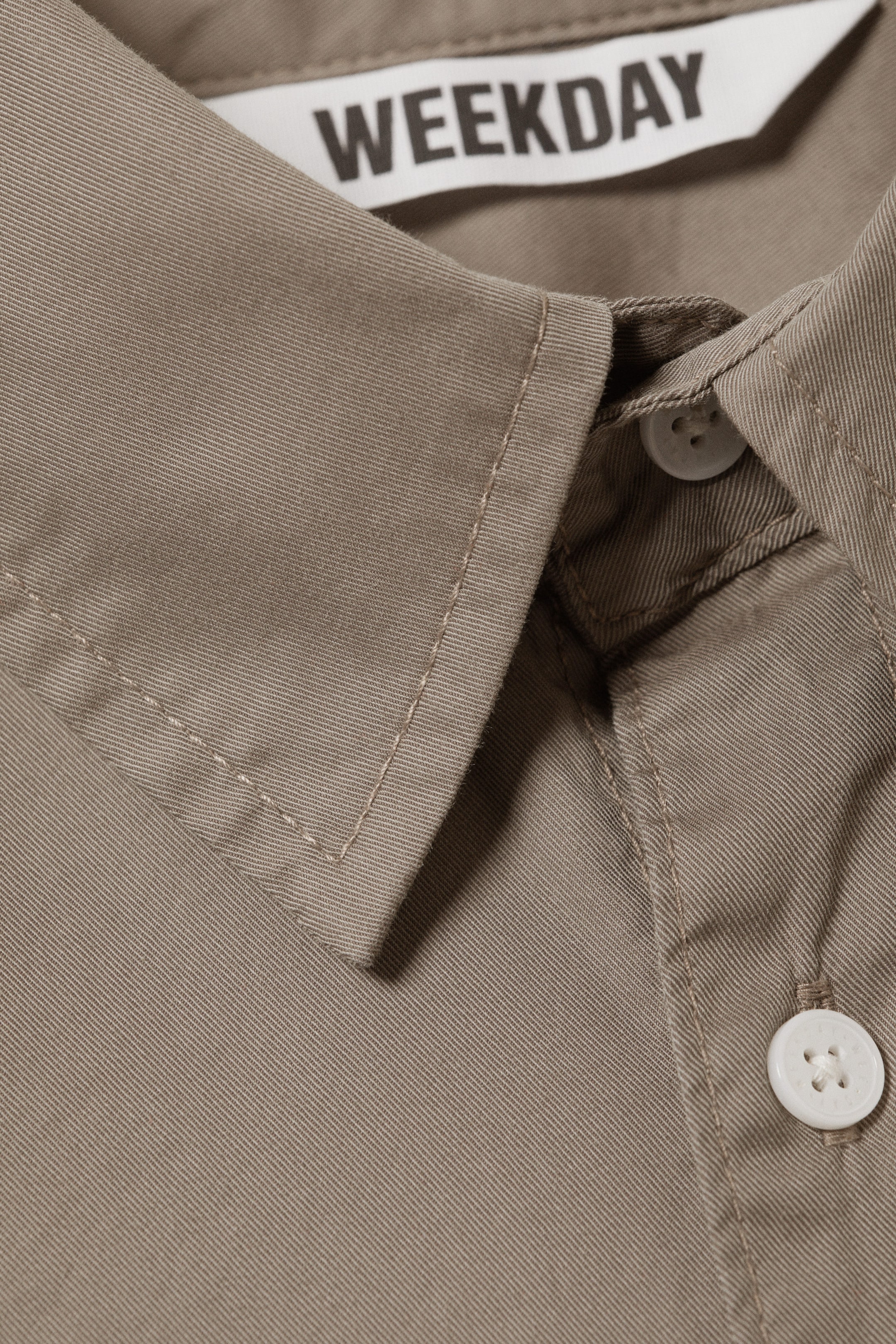 Dusty Mole - Oversized Cotton Viscose Shirt - 2