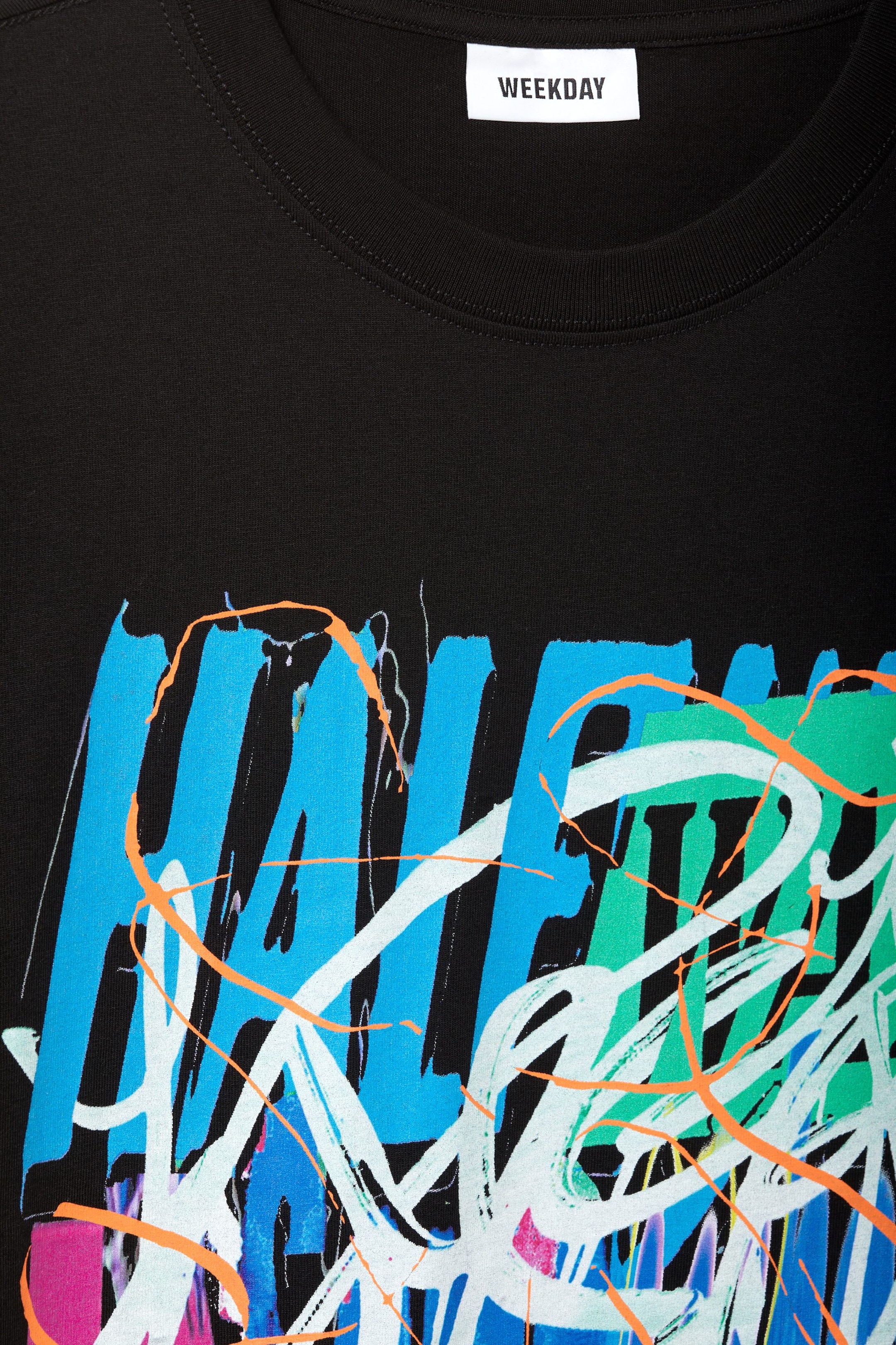 Halfway scribbly - Oversized Graphic Printed T-shirt - 0