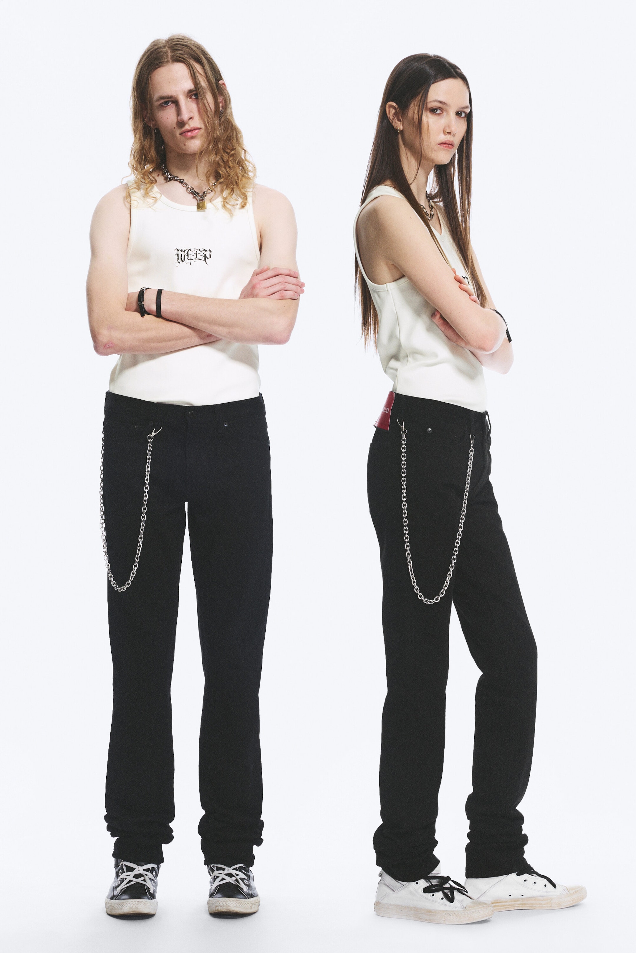 Svart - Yungblud Low Waist Slim Straight Leg Jeans - 1