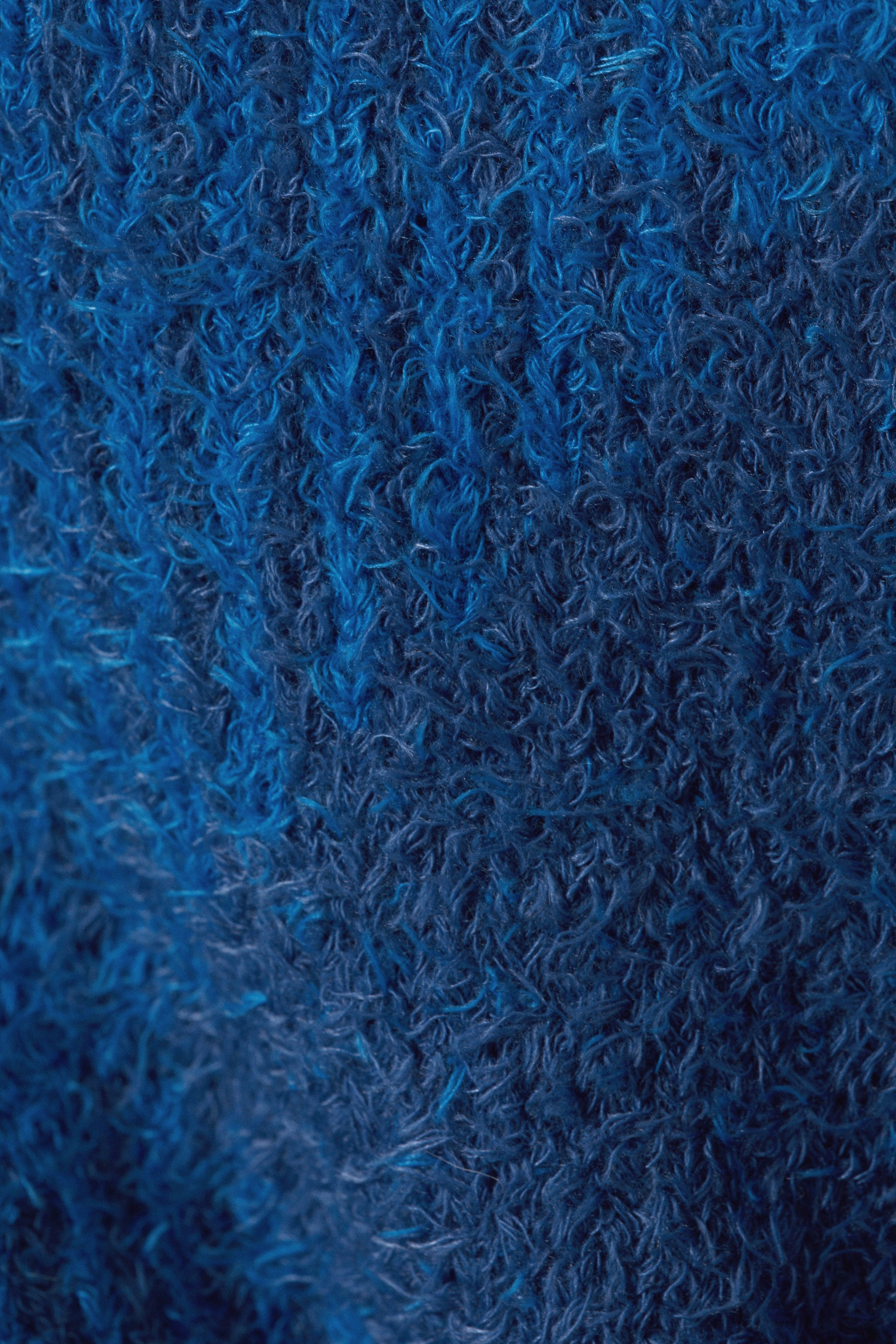 Blauw geruit - Hera harige geruite trui - 1