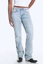 Fresh Blue – lyseblå - Tension bootcut jeans med mellomhøy midje og smal passform - 2