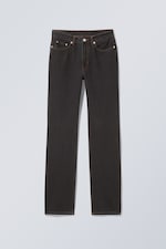 Ink Black - Schwarz - Schmale Jeans City mit hohem Bund - 0