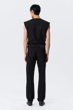 Black Rinse - Black - Orion Mid Rise Slim Fit Straight Leg Jeans - 5