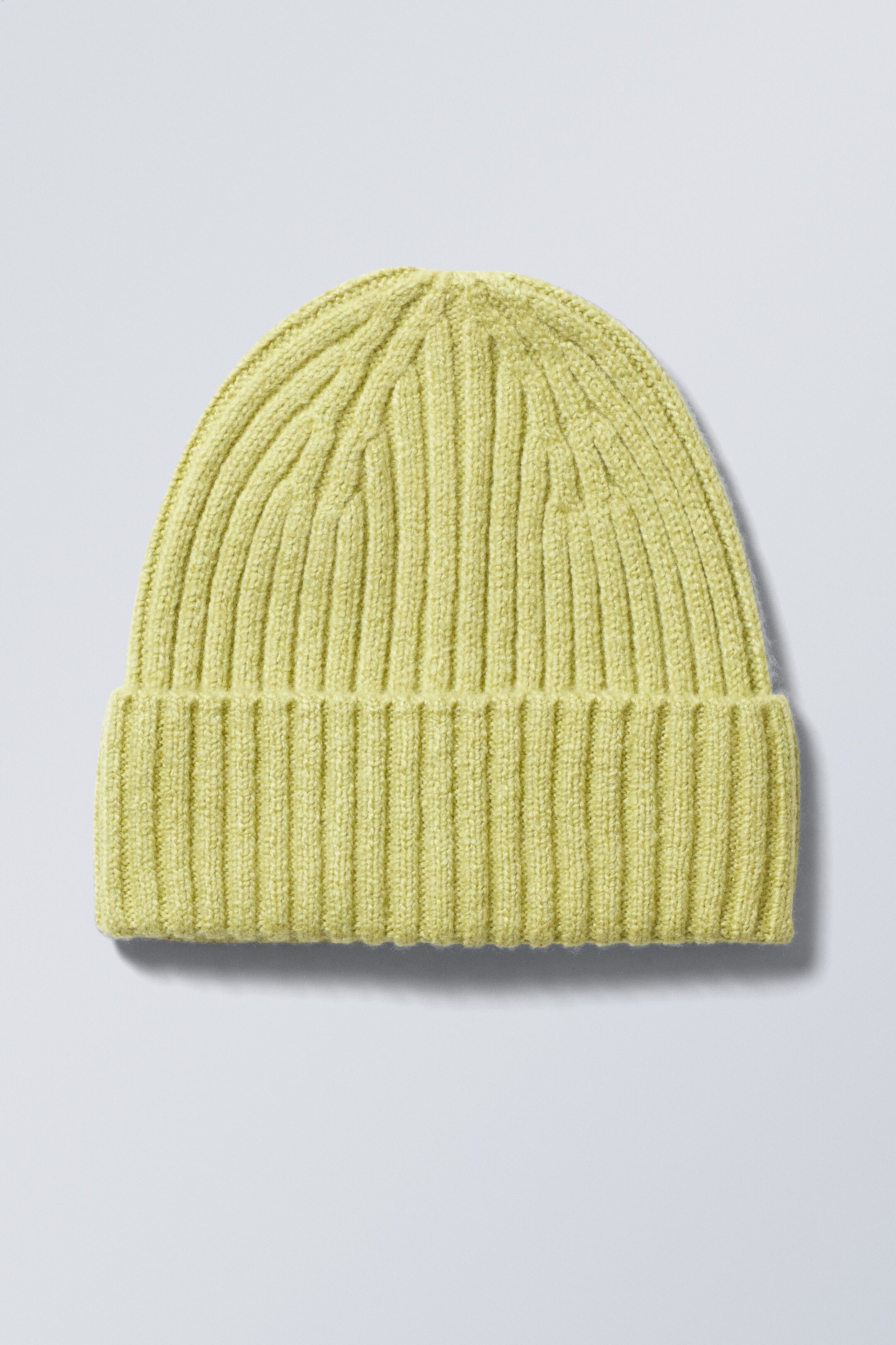 Helles Gelbgrün - Strickmütze Paul - 0