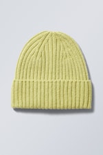 Helles Gelbgrün - Strickmütze Paul - 0