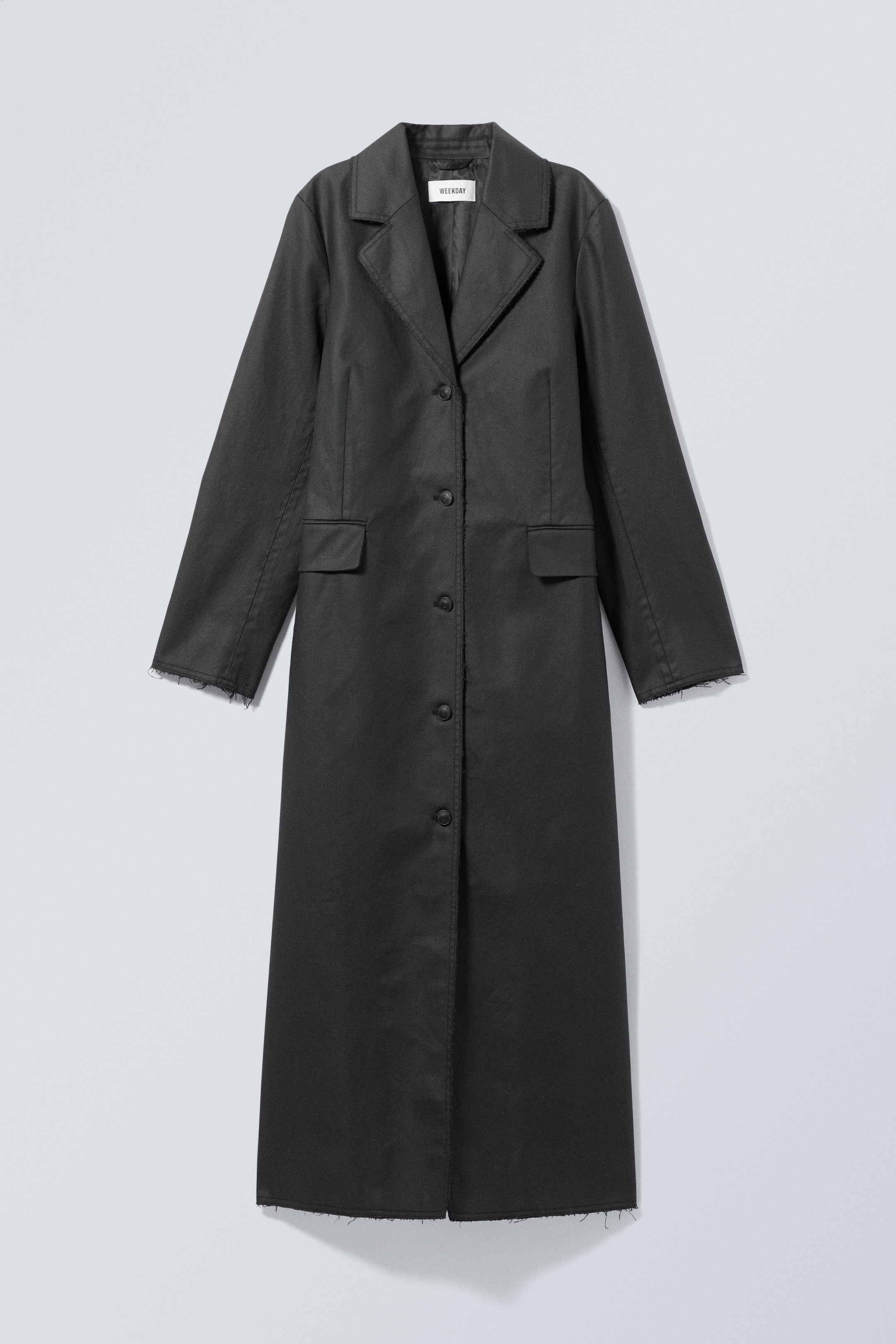 Coated Black - Cassius Coated Coat - 0