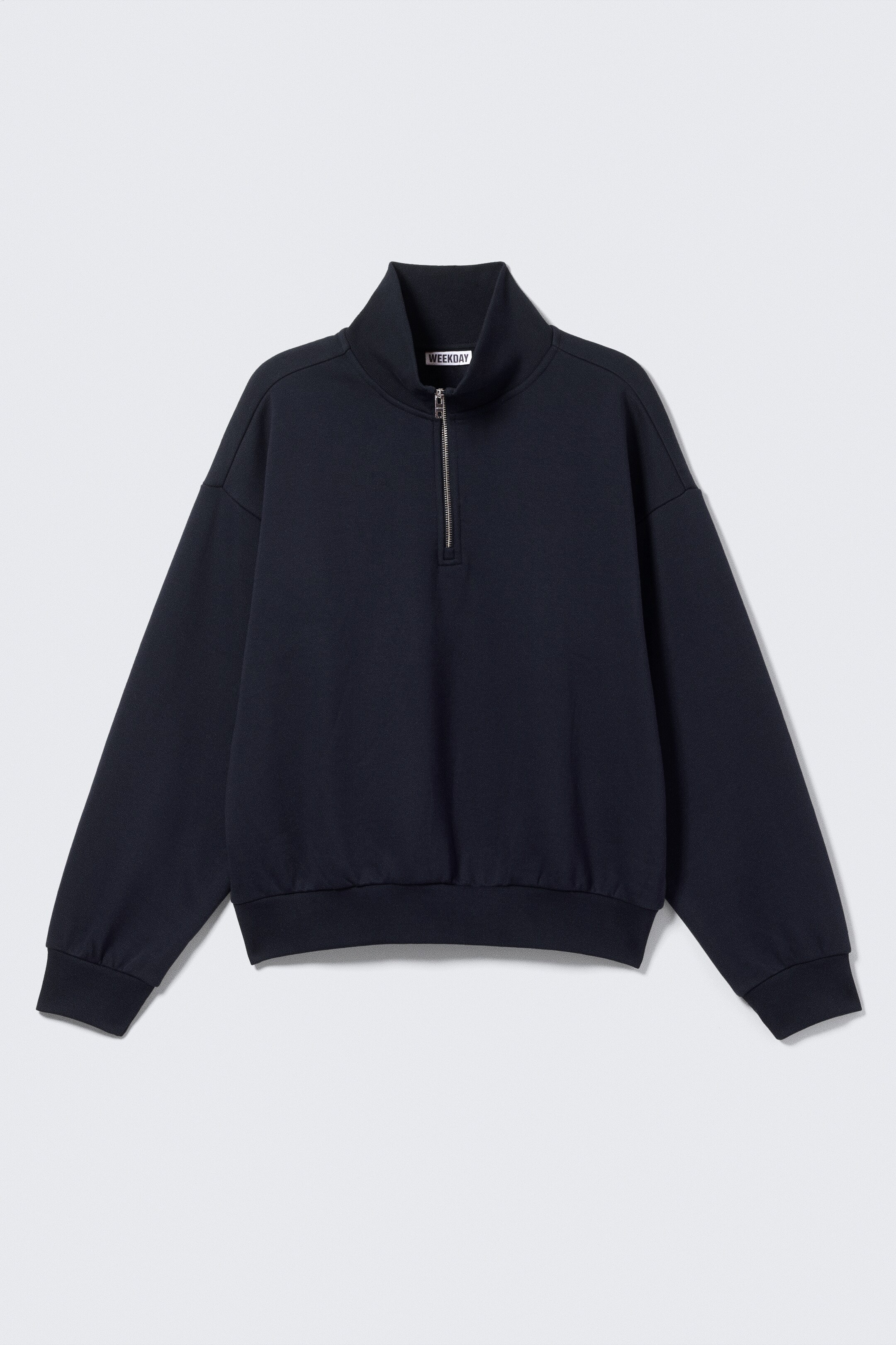 Vezi imaginea mai mare: Hanorac lejer cu fermoar pe jumătate - Albastru Marin Întunecat - BĂRBAŢI | H&M RO 3