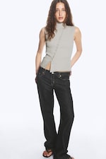 Lys mole - Asymmetrisk topp med knapper - 2