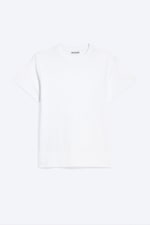 Weiß - Shrunken T-Shirt aus Baumwolle - 3