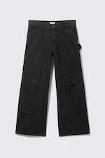 Noir - Pantalon de travail ample taille basse - 0