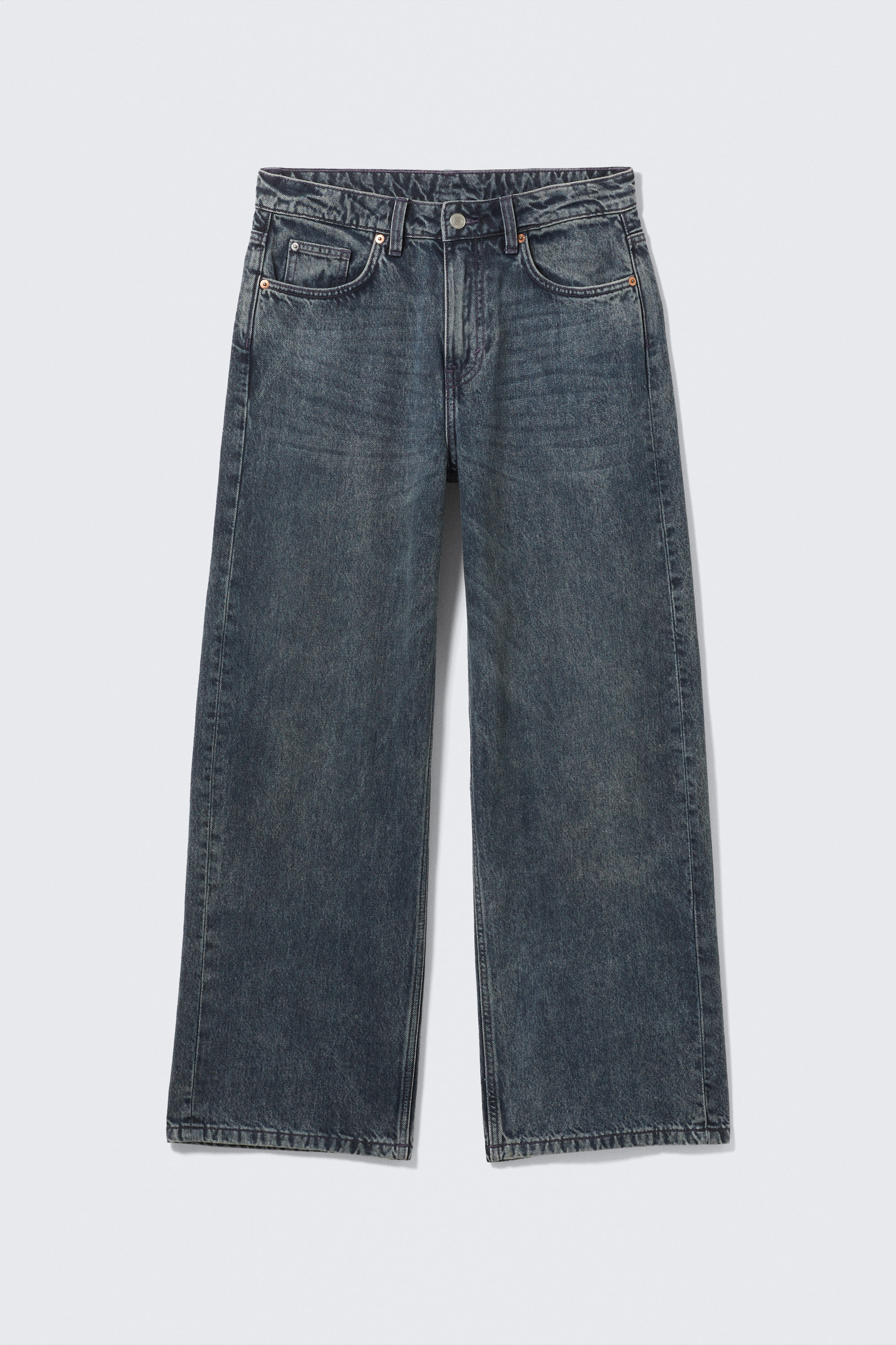 Pandora Blue - Mörkblå - Missy Low Waist Loose Straight Leg Jeans - 5