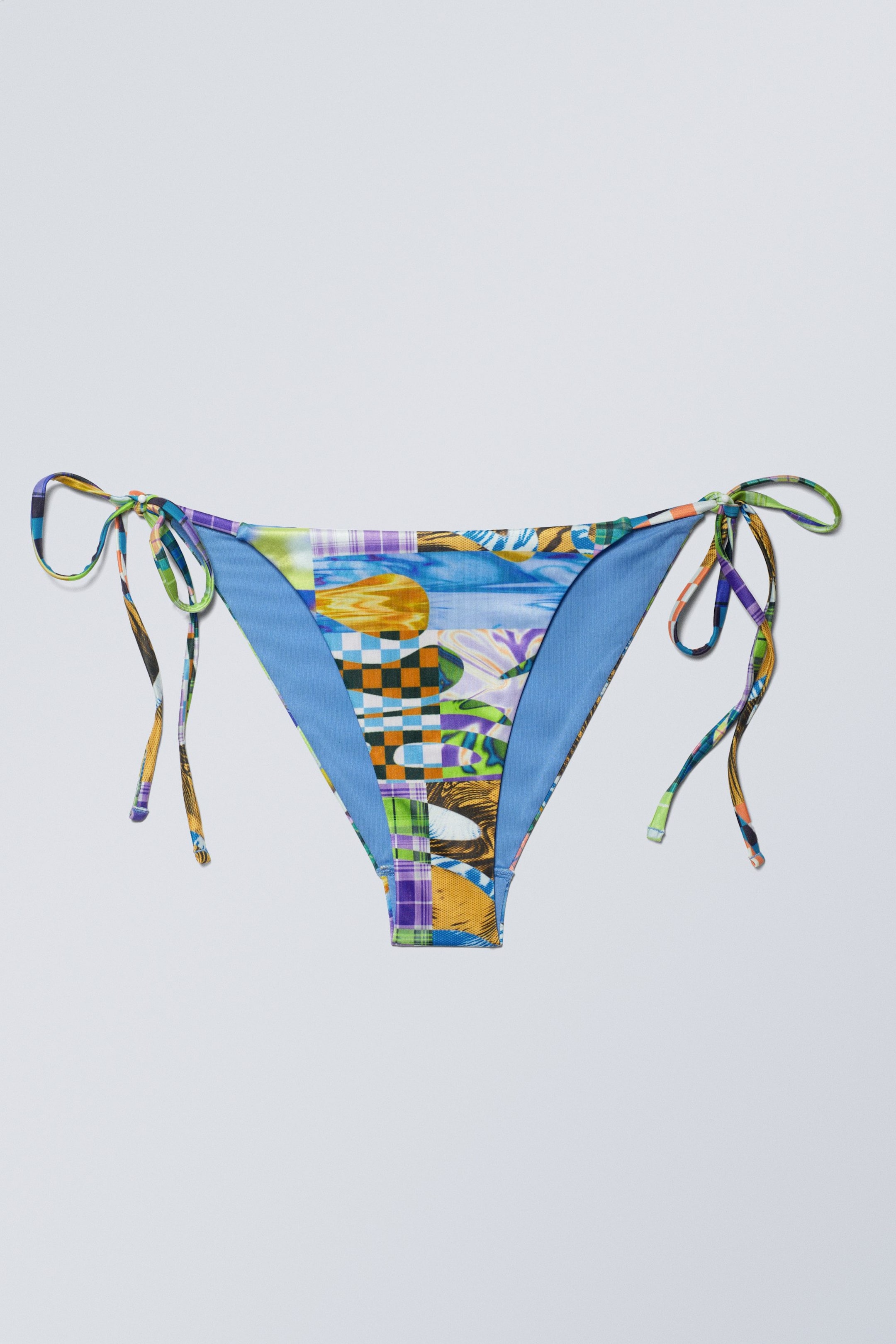 Patchwork - Bedruckte Bikinihose zum Schnüren