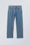 space relaxed straight leg jeans - 90s Blue - Medium Blue