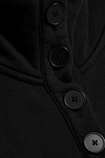 Black - Jersey button up jacket - 5