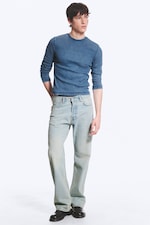 Blaze Blue - Light Blue - SPACE MID RISE RELAXED STRAIGHT JEANS - 3