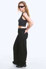 Tuned Black – Noir - Jean jambe large taille mi-haute Paz - 2