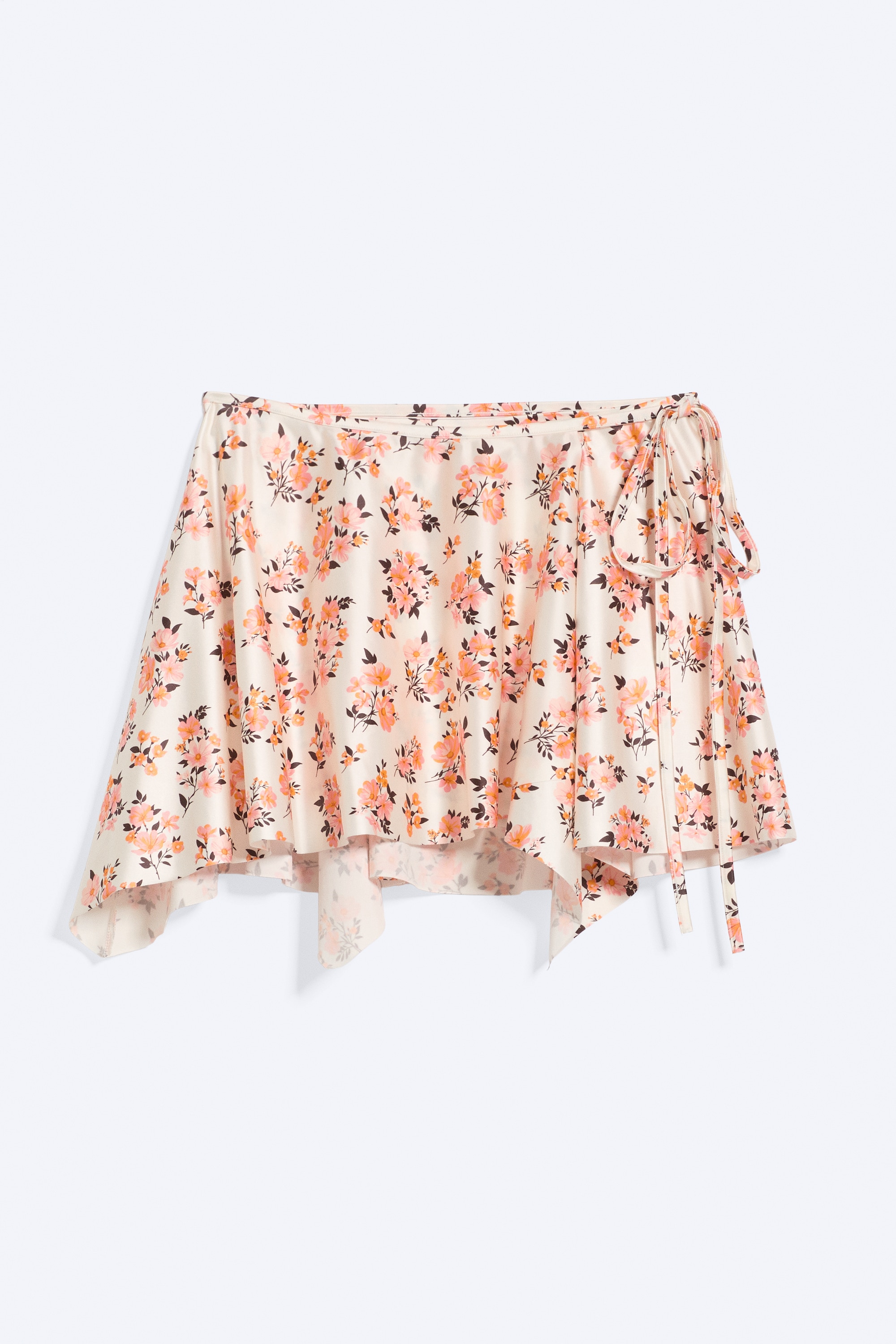 Asymmetric Wrap Mini Skirt