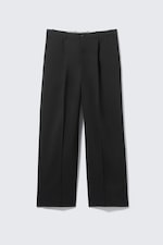 Black - Uno Loose Suit Trousers - 3