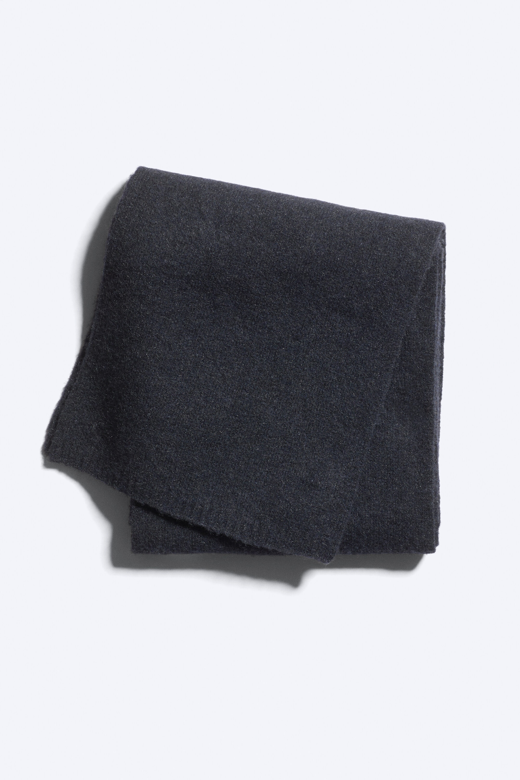 Dunkelblau - Strickschal aus Wollmischung - 1