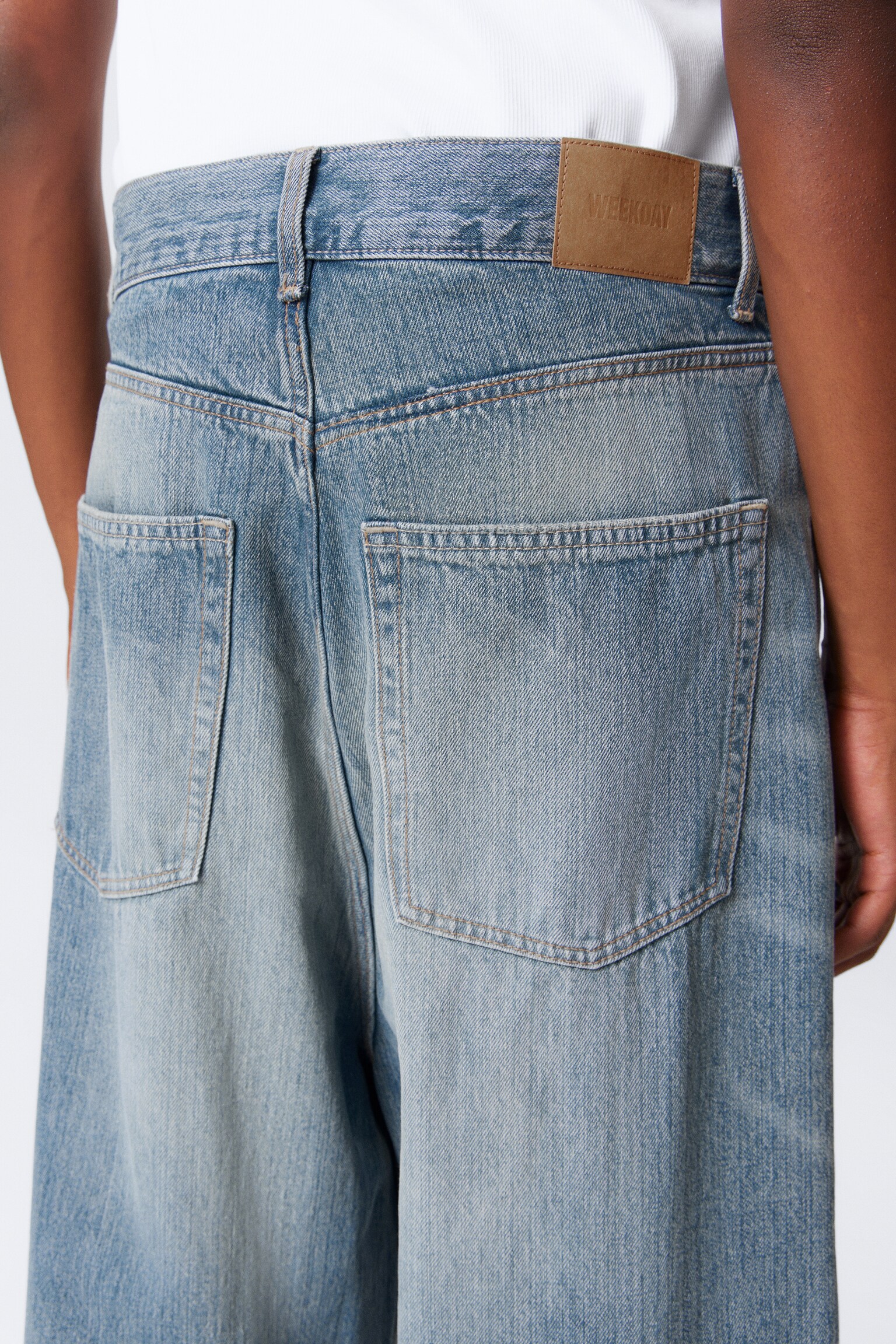 Astro Loose Extra Baggy Leg Jeans - Blue Stream - 10