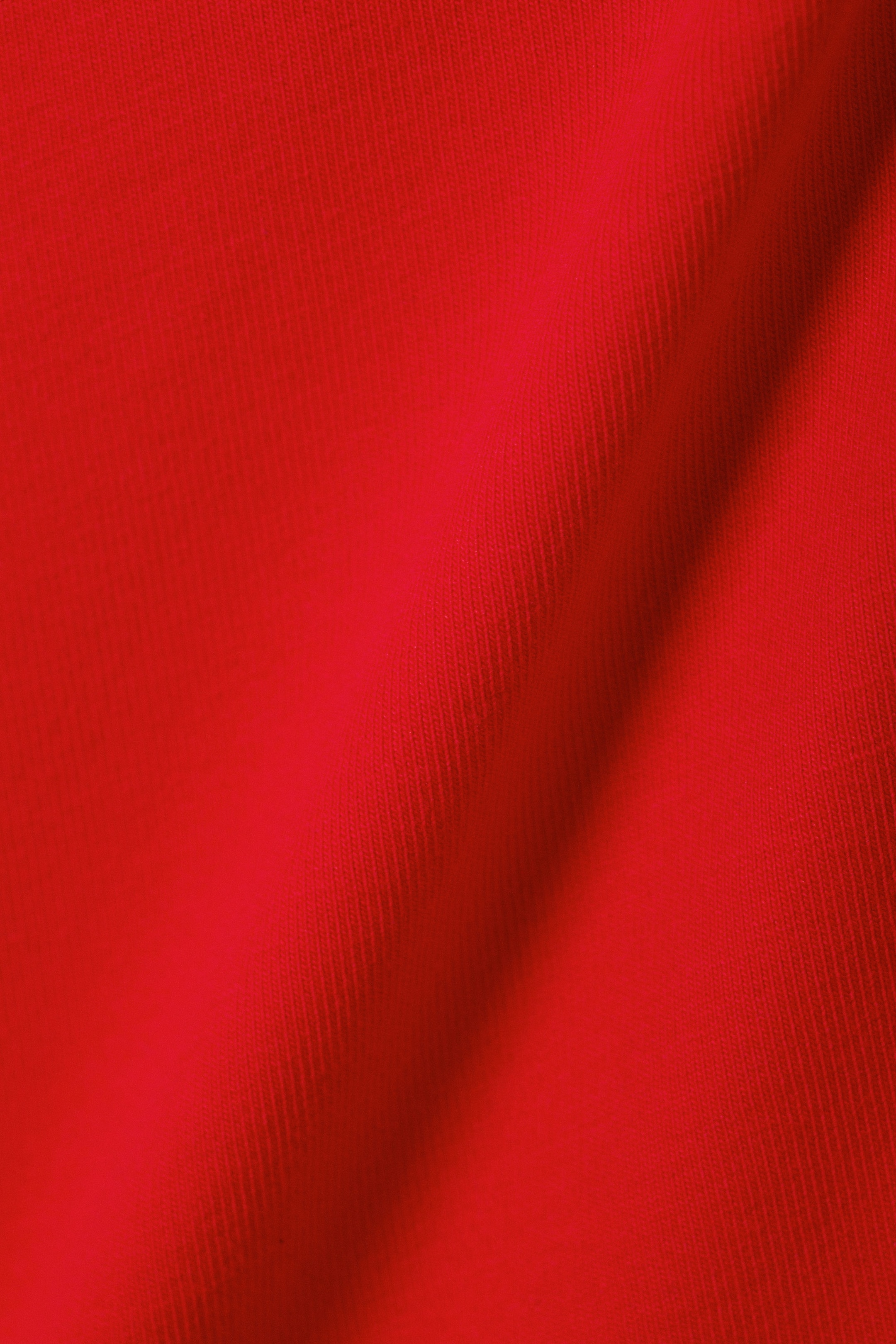 Knallrot - Schmal geschnittenes Unterhemd aus Baumwolle - 1