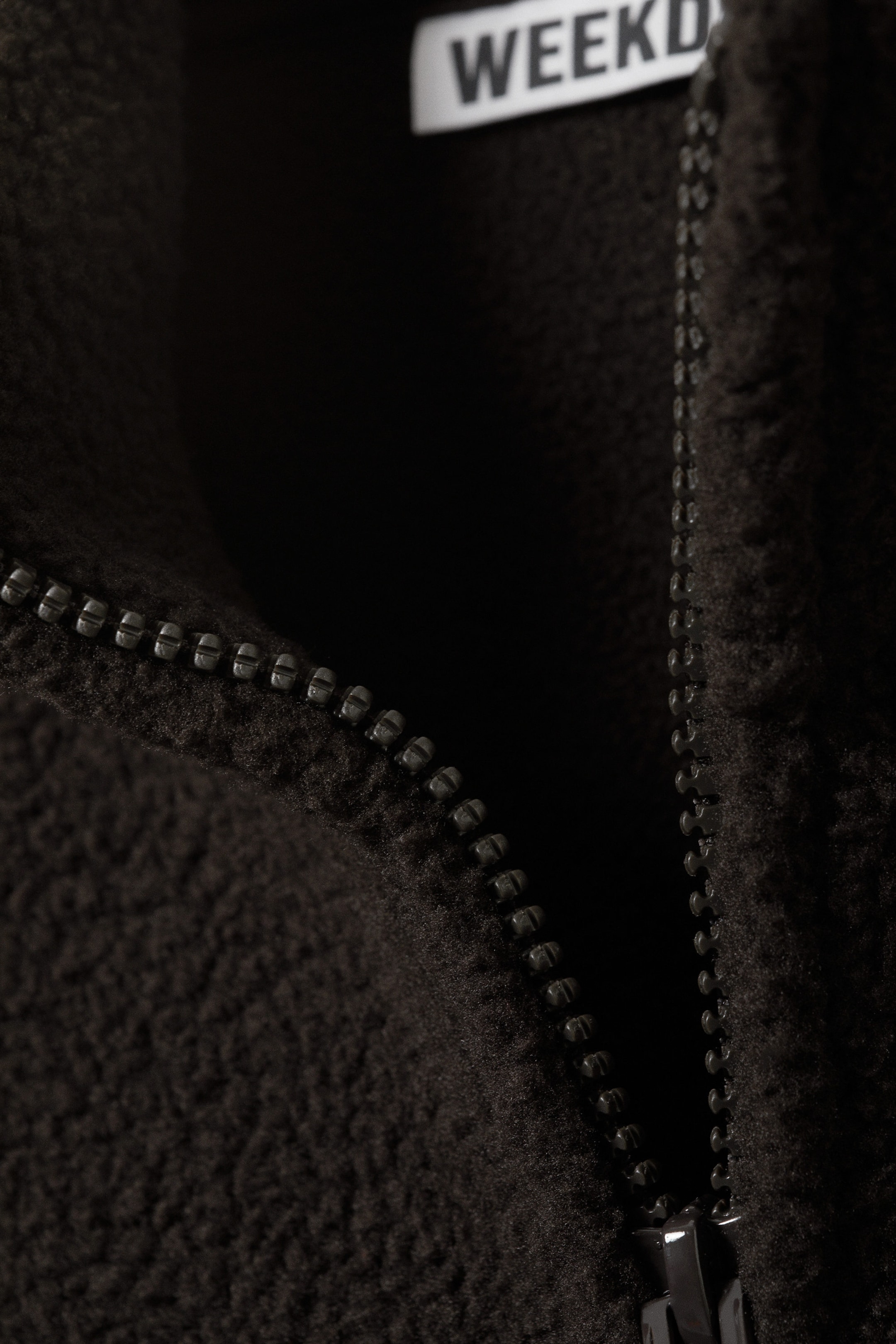 Dunkelbraun - Fleecejacke mit Reißverschluss - 2