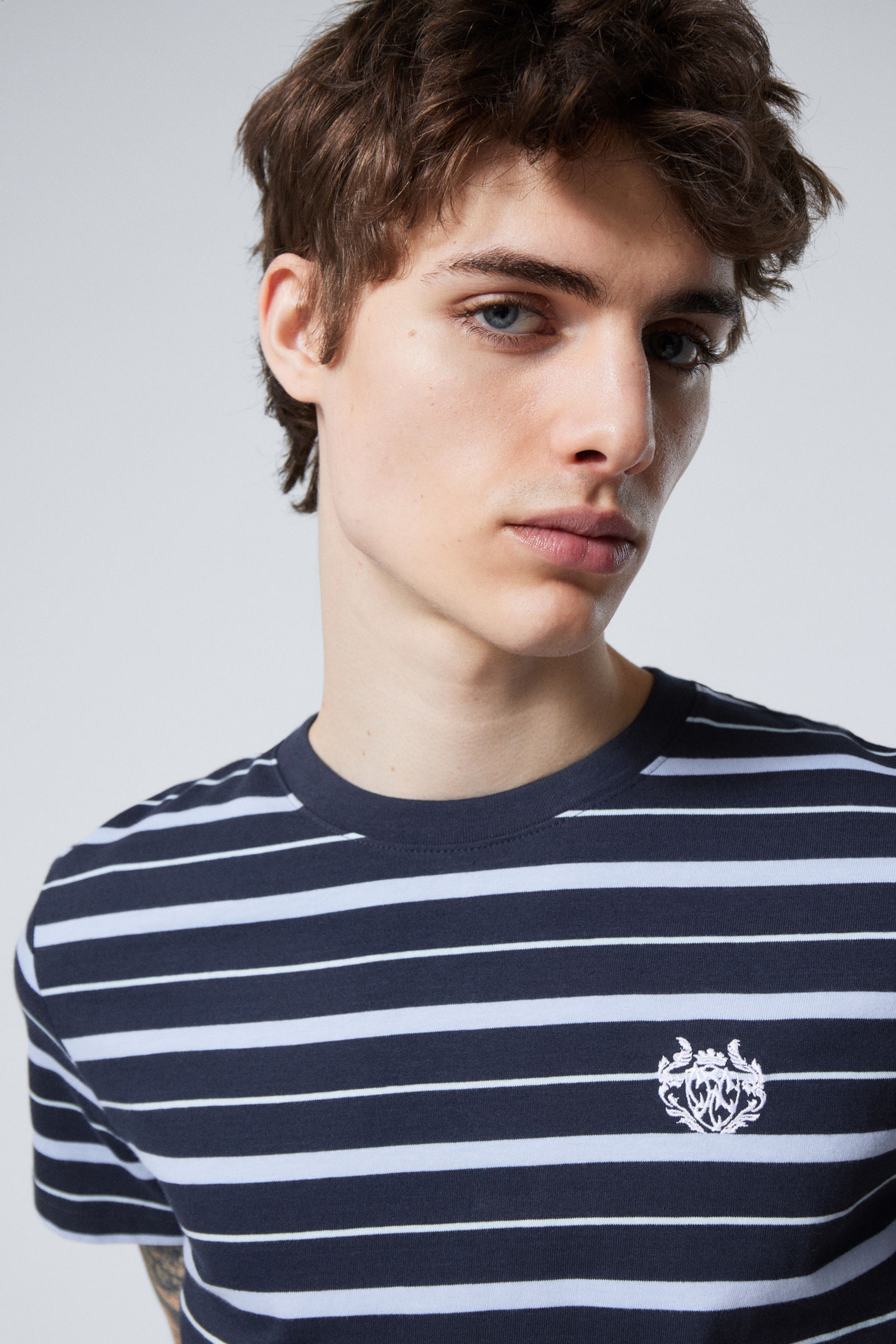#3B3D4B - Shrunken Cotton T-shirt - 2