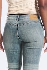 Gloria Blue - Bleu moyen - jean bootcut skinny taille basse Hour - 4