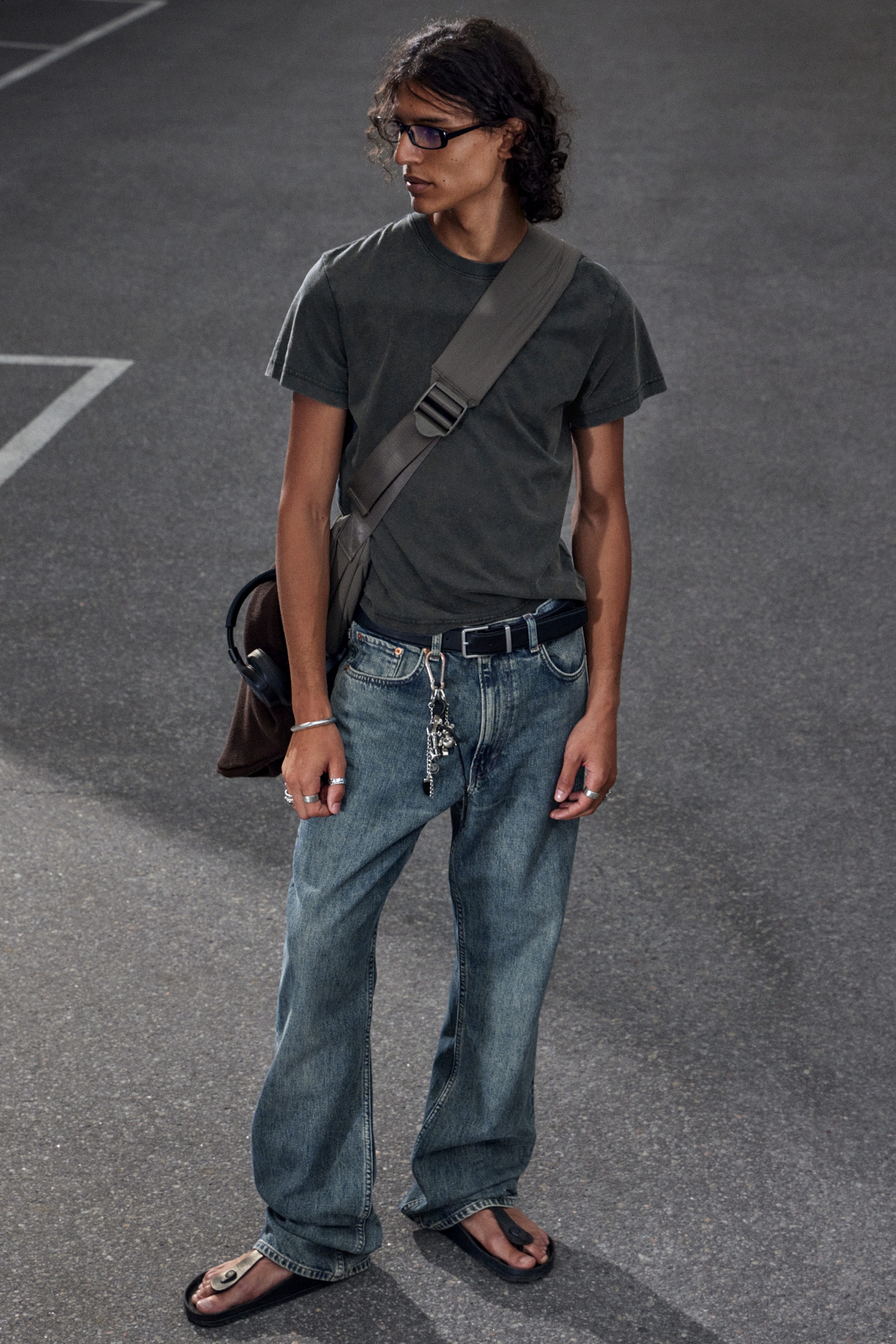 Second Blue - Mittelblau - Mercury Mid Waist Relaxed Bootcut Leg Jeans - 1