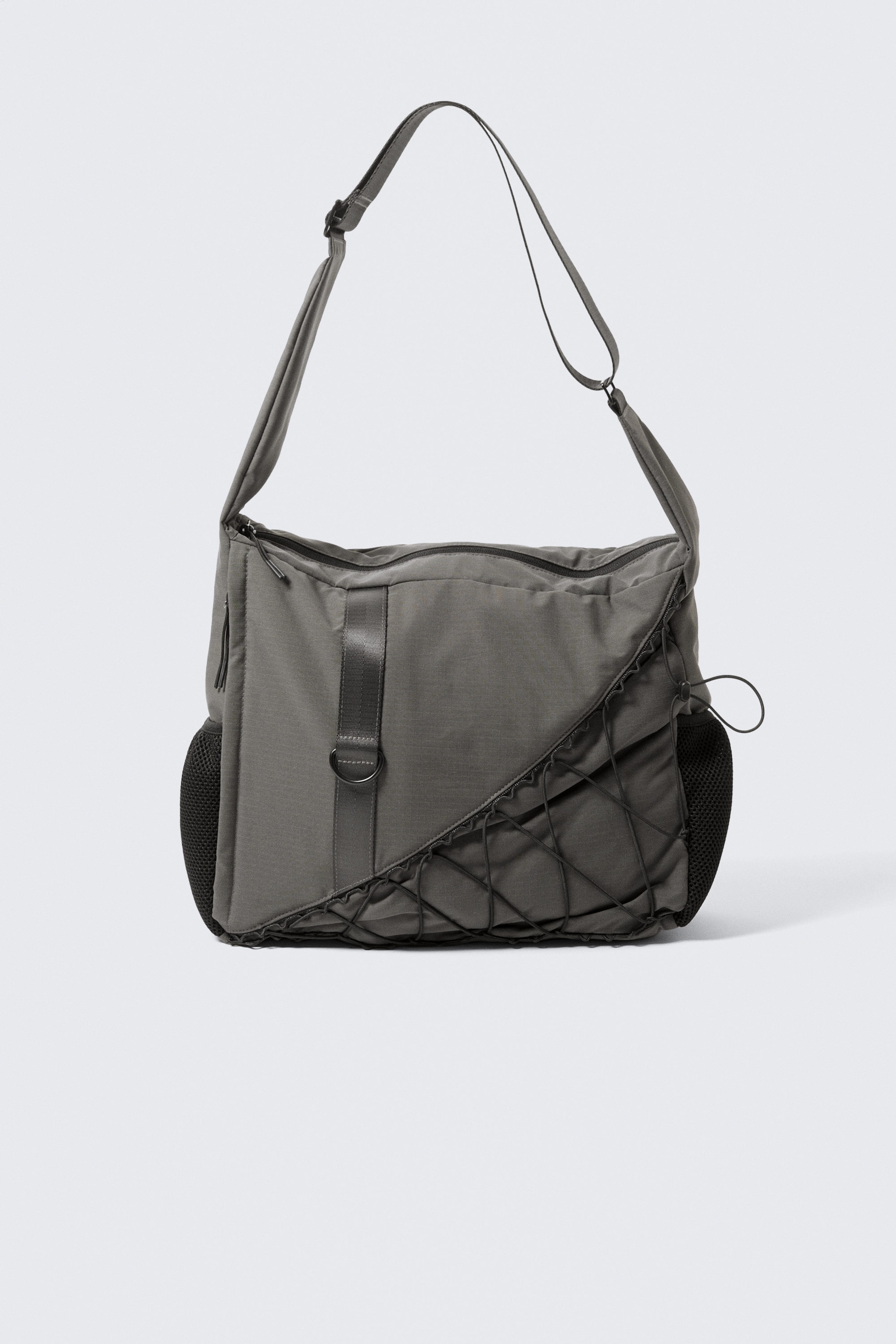 Dark Grey - Utility Crossbody Bag - 1