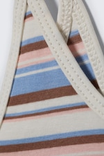 Blue/Pink Multistripe - Slim Strap Tank Top - 4